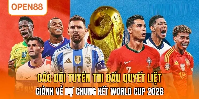 Các đội tuyển thi đấu quyết liệt giành vé dự chung kết World Cup 2026