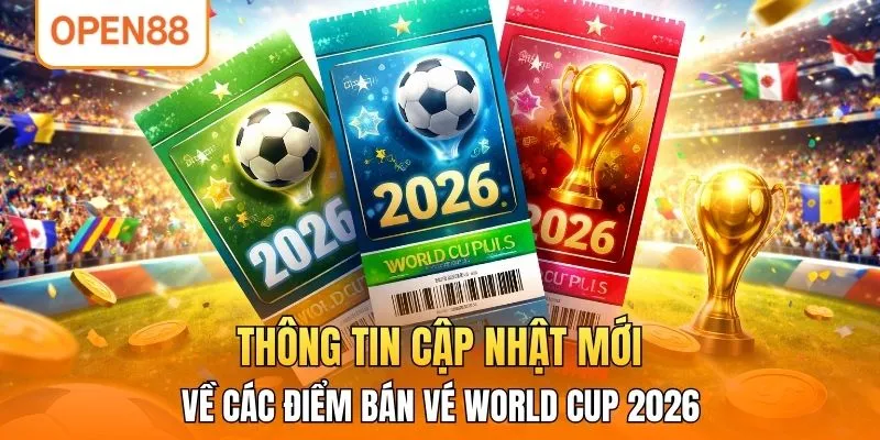 Thông tin cập nhật mới về các điểm bán vé World Cup 2026